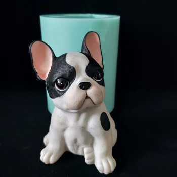 PRZY silikono 3D mielas šuo pelėsių rankų darbo didelis pelėsių pyragas apdaila žvakė silikono pubby pelėsis 