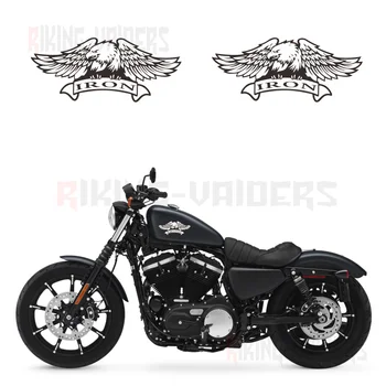 Custom Erelis Logo Lipdukus Kuro Bako Lipdukai, Vinilo Lipdukas, Skirtas Harley Sportster XL883N Geležies