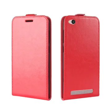Vertikalus Flip Dangtelis Xiaomi Redmi 5A Case Cover Odinis dėklas skirtas Xiaomi Redmi 5A / Redmi5A Telefono Maišelį & Piniginės Padengti Kortelės lizdas