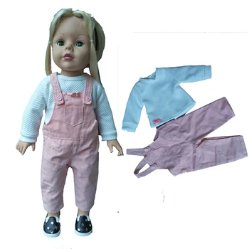Aukštos kokybės Diržas, kelnės Nustatyti Tinkami 43cm Baby Doll berniukas Kostiumas 18 colių Priedai Vaikams, lėlės Gimtadienio Dovanos