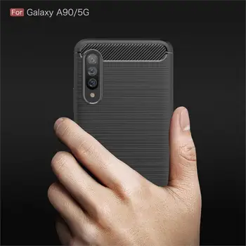 Samsung Galaxy A90 5G Atveju antidetonaciniai Minkštas Silikoninis Dangtelis, skirtas 