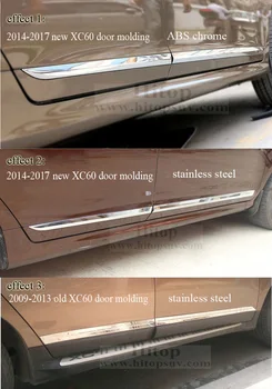 Durų liejimo apdaila kūno pusėje liejimo VOLVO XC60 2009-2017,nerūdijančio plieno arba ABS 