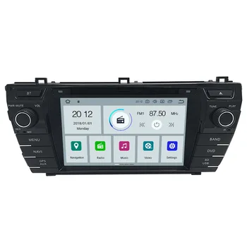Android 9.0 PX5 4+64GB automobilių DVD grotuvas Built-in DSP Automobilio multimedijos Radijo Toyota Corolla 2013-2016 m. GPS Navigacijos Headunit