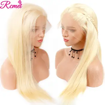 13x4 613 Blond Nėriniai Priekiniai Žmogaus Plaukų Perukai Brazilijos Tiesūs Plaukai 613 Skaidrus Nėriniai Priekinio Perukai Su Kūdikių Plaukus Remy Plaukų
