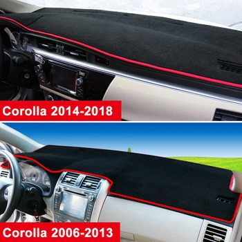 Toyota Corolla 2006-2012 m. 2013 m. m. m. 2016 m. 2017 m. 2018 m LHD/RHD Automobilio prietaisų Skydelio Dangtelį Išvengti šviesos Trinkelės, Anti-UV Kilimėliai Priedai