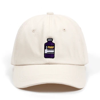 2018 naujas prekės ženklas beisbolo kepuraitę Violetinė Suaugusiųjų Butelis Išsiuvinėti Tėtis Skrybėlę vyrams, moterims, Hip-hop mados snapback cap kepurės didmeninė