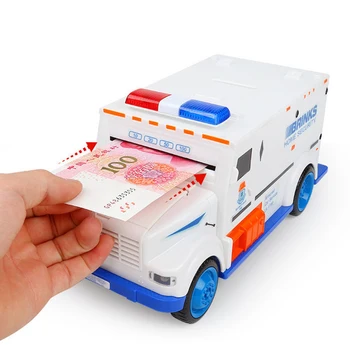 Daugiafunkcių Bankomatų Piggy Bank Pinigų Truck Electric Car Pirštų Atspaudų Slaptažodį Skaitmeninis Monetų Taupyklė Taupymo Saugiam Vaikų Žaislas Vaikams