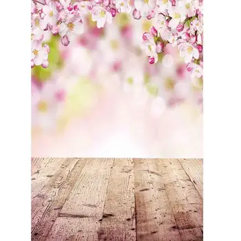 SHENGYONGBAO Meno Audinio, Custom, Fotografija, Atraminiai Dekoracijos Medienos Lentos Gėlių tema fotostudijos Fono NY1-613577