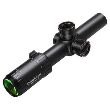 Medžioklės Kompaktiškas taikymo Sritis WESTHUNTER HD 1-6X24 IR Riflescope Raudona/Žalia llluminated Stiklo Išgraviruotas Tinklelis Optinis oriniams Paminklai