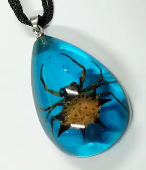 Nemokamas pristatymas 10 vnt derliaus nekilnojamojo voras vabzdžių stiliaus madinga mėlyna spalva, pakabukas