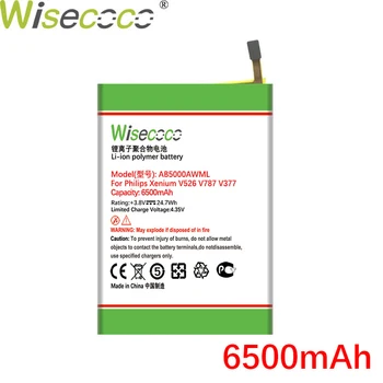 Wisecoco AB5000AWMT 6500mAh Naują Bateriją Už Philips Xenium V787 CTV787 V526 CTV526 V377 CTV377 Telefonas + Sekimo Numerį