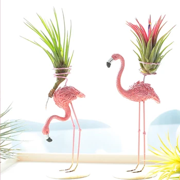Naujus Šiaurės Šalių Namų Puošybai Išgrynintas Oras Augalų Flamingo Formos Derinys Namų Patalpų Žalia Vazoninių Augalų Buveinės Sodo Puošmena