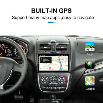 Android 10.0 Automobilio Radijo Multimedijos Grotuvo LADA ВАЗ Granta Kryžiaus Autoradio GPS Navigacija, Kamera, WIFI IPS Ekranas, Stereo RDS