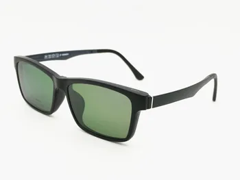 ULTEM stačiakampio formos optinių akinių rėmas su klipą poliarizuota negabaritinių trumparegystė Toliaregystė akiniai nuo saulės vyrams 036