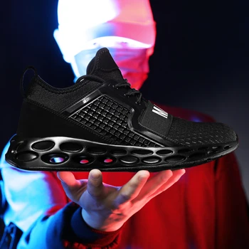 Vyras mezgimo juoda laisvalaikį sneaker pavasario espadrilles para instruktorių mados informales patogių batų Vyrai kietas sapatos s