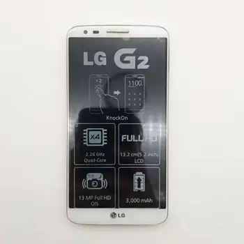 Originalus LG G2 D802 Quad-core, 2 GB RAM, 32 GB ROM 13.0 MP 4G Wi-fi, NFC mobiliųjų Telefonų Nemokamas pristatymas