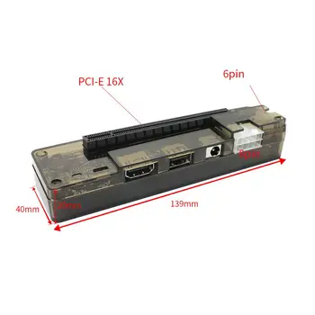 XT-XINTE PCIE EXP GDC Išorės Nešiojamas Vaizdo plokštės Dokas Grafika Kortelės Jungiamojo už Žvėris Mini PCI-E / NGFF, skirtas M. 2 / Expresscard