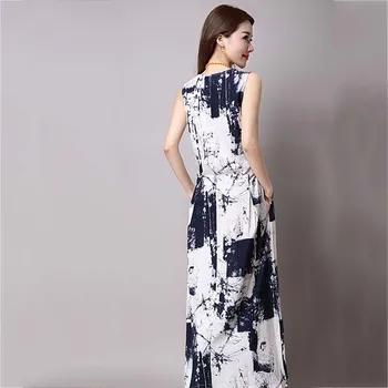 Vasarą nacionalinės stilius nauja suknelė ilga, sekcija + cardigan dviejų dalių