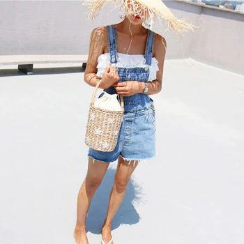 Nešiojamų Kibirą Austa Maišelį Entire Siuvinėjimo Veido Šiaudų Maišą Vasaros Atostogų Paplūdimio Krepšys
