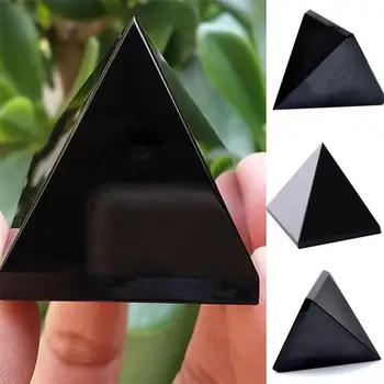 Kambarį Gamtos Atvykimo Dvasios Energijos Juodasis Obsidianas Piramidės Krištolo Apsaugos Gijimo Namų Stalo Apdailos Fengshui