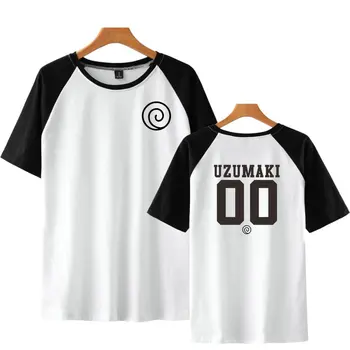 Vasarą Karšto Pardavimo Anime Naruto Uchiha Hatake Uzumaki Klanas Ženklelis Spausdinti Trumpas Rankovės Marškinėliai Plius Dydis Hip-Hop Camiseta Masculina