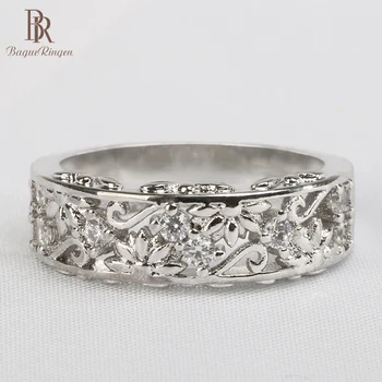 Bague Ringen 925 sterlingas sidabro žiedai moterys sidabro spalvos moteriška jewerly vestuves didmeninės dovanų dydis 6-10