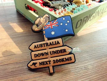 Australija, Gatvės, Kelio ženklų, Turizmo, Kelionių Suvenyrų 3D Gumos Šaldytuvo Magnetu DOVANŲ IDĖJOS