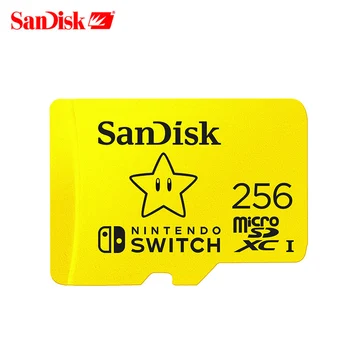 SanDisk Naujas stilius 128GB 64GB 256 GB micro SDXC UHS-I atminties korteles Nintendo Jungiklis 64 128 256 gb TF kortele
