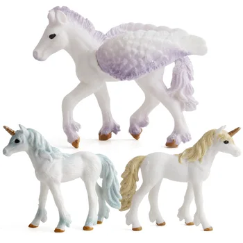 Vienaragis Veiksmo ir Žaislas Duomenys Legenda Pegasus Elf Figūrėlės Tenma Miniatiūros Gyvūnų Modelio Vaikams dovanų Kūrybos Darbalaukio Namų Dekoro