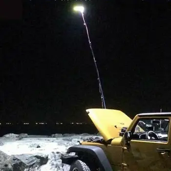 Lauko 48W Teleskopinis COB Lazdele LED Prožektoriai, Žvejyba, Lauko GRILIS Kempingas Žibintų Šviesos Lempos Žygiai Su RF Nuotolinio Valdymo