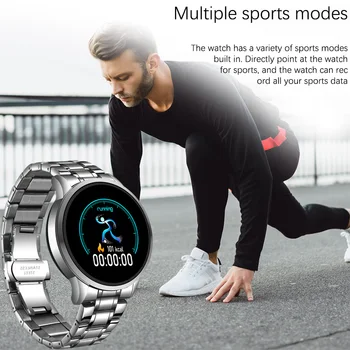 LIGE 2020 Naujas Smart Watch Vyrų Sporto Daugiafunkcį Širdies ritmas, Kraujo Spaudimo monitorius Vandeniui Smartwatch Informacija Priminimas