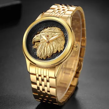 Vyriški Laikrodžiai Golden Eagle Dial Automatinis Mechaninis laikrodis Vyrų Verslo Aukštos Kokybės Laikrodžiai Prabangos Prekės ženklo Laikrodis