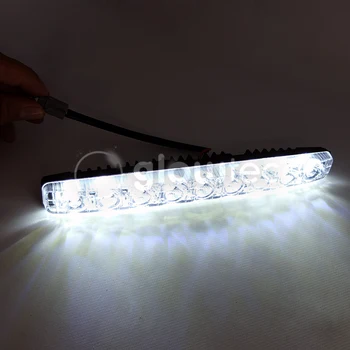 LED 25 cm atsparus Vandeniui IP67 Automobilio LED Rūko Šviesos Didelės Galios Led Dienos Veikia Šviesos Automobilio Žibintas GLOWTEC