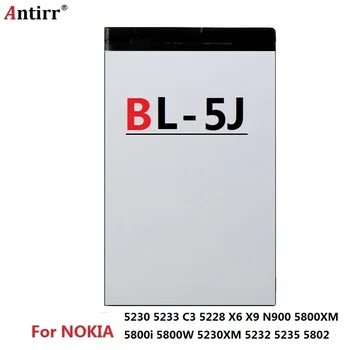BL-5J baterija BL 5J BL5J Baterija Nokia 5800 Nuron 5230 5233 C3, 5228 X6 X9 N900 5800XM 5800i 5800W 5230XM 5232 5235 5802