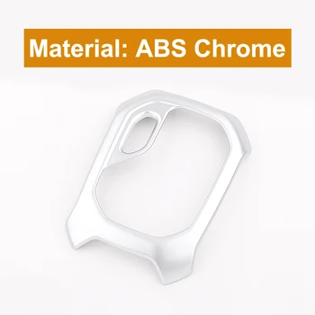 ABS Chrome Pavarų dėžė Shift Padengti Pavarų Perjungimo Rankenos Apdaila, Apdailos Lipdukai 