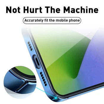 Mgnetic Atveju IPhone 12 Įkroviklis, Apsauginis Atveju IPhone 12 Pro Max 12 Mini Belaidis Kroviklis Skaidri Plona Dangtis
