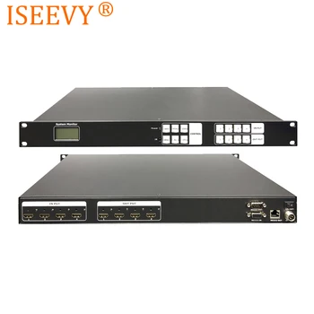 ISEEVY 4x4 HDMI Matricos Jungiklis su HDMI 4 4 Iš Visiškai Kanalai 4Kx2K@30Hz, 1080P3D@60Hz, HDCP 1.4, Blue-ray, EDID