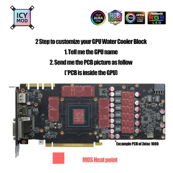 Tinkinti Visišką GPU Vandens Blokas NVIDIA AMD GIGABYTE MSI ZOTAC VGA Blokas A-RGB 12V/5V Vandens Aušintuvas Užsakymą KOMPIUTERIO Aušinimas