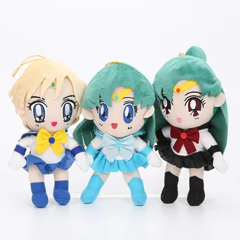 20-30cm Sailor Moon Pliušiniai žaislai Karalienė Ramybė Sailor Chinbi mėnulio, Veneros ir Jupiterio Gyvsidabrio Uranas, Plutonas Mars Įdaryti Pliušinis Žaislas vaikams