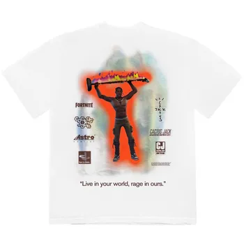 Scott Travis Cactus Jack Astroworld Marškinėliai Vyrams, Moterims, Geriausios Kokybės Plauti Ar Senas Travis Scott marškinėliai Tees