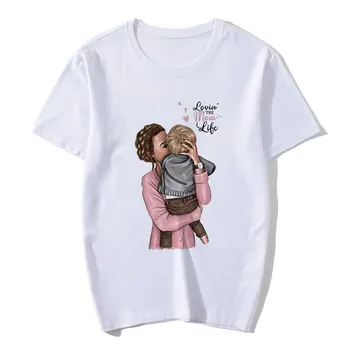 Man Patinka Mano Mama Super Motinos Diena Marškinėlius Vasarą Moterys T-shirt Harajuku Vintage Drabužių Estetinės Streetwear Estetinės 80s