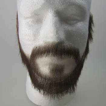 FXVIC 2018 karšto pardavimo žmogaus plaukų nėrinių barzda ,handtied nematomumas Įžymybė ūsai ir visa barzda, ūsai nemokamas pristatymas
