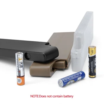Patvarus Baterijos Laikymo Dėžutė Sunku Atveju 10x AAA Baterijos Energijos Banko Dulkėms Plastiko Kelionės Atvejais, Baterijų Laikiklį Bakas