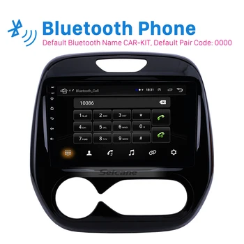 Seicane 2din radijo, GPS 9 colių automobilinis multimedia player Renault Captur CLIO 