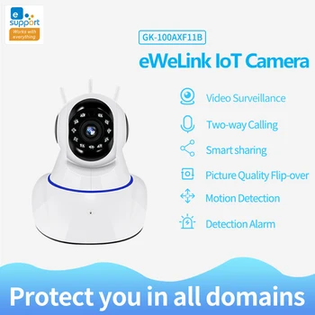 EWeLink Belaidžio ryšio Fotoaparatą Smart DI WIFI VAIZDO 720P APP kontroliuoti Nuotolinio Namų Naktinio Matymo Saugumo Vaizdo Stebėjimo Kamera