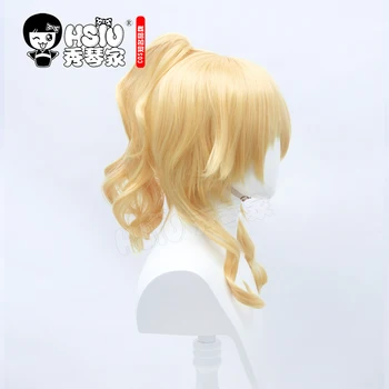 HSIU žaidimas Genshin Poveikio cosplay Jean perukas Aukso plaukai surišti į uodegą trumpi plaukai + dovana prekės perukas bžūp