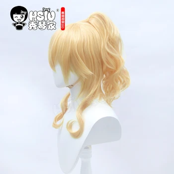 HSIU žaidimas Genshin Poveikio cosplay Jean perukas Aukso plaukai surišti į uodegą trumpi plaukai + dovana prekės perukas bžūp