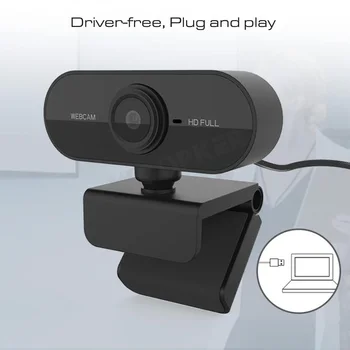 1080P Kamera Full HD Nešiojamas KOMPIUTERIS, USB Web Kamera su Mikrofonu Internete Susitikimo Vaizdo Pokalbių Klasės Web Cam Plug and Play