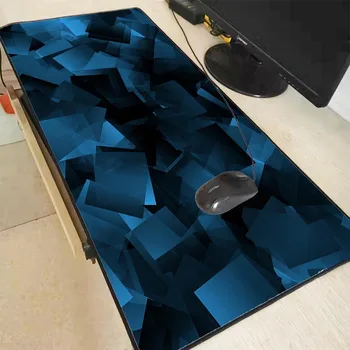 XGZ Mėlyna Formų Abstrakčių Žaidimų Kompiuterinių žaidimų Kilimėlis Didelis Žaidimas Guma Užrakto Krašto Pelės Kilimėlis Anime Didelis Mause Pad KOMPIUTERIUI Laptopo