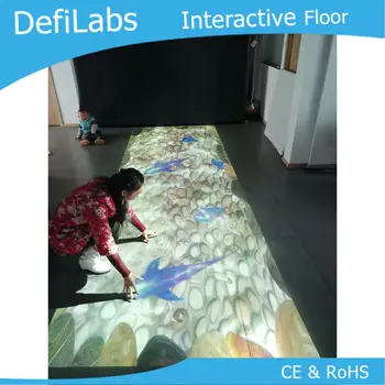 DefiLabs Interaktyvių Grindų/sienos Projekcija programinė įranga su 130 poveikį vaikams žaisti žaidimo